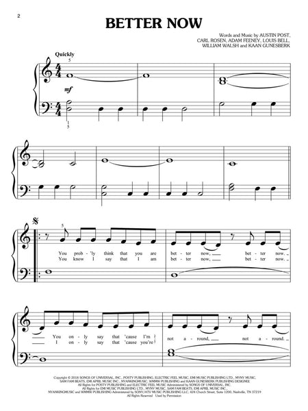 Various - Chart Hits of 2018-2019: 15 Hot Singles - Big-Note Piano