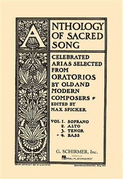 ed. Spicker - Anthology of Sacred Song: Vol. 4: Bass - Bass Voice