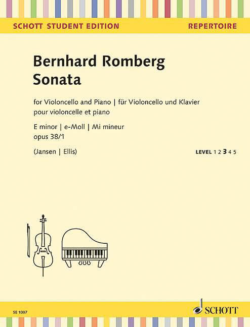 Romberg, B., arr. Janssen - Sonata in E minor, Op. 38/1 - Cello and Piano