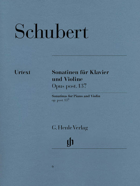 Schubert - Sonatinas, Op. 137 - Violin and Piano