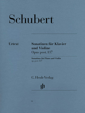 Schubert - Sonatinas, Op. 137 - Violin and Piano