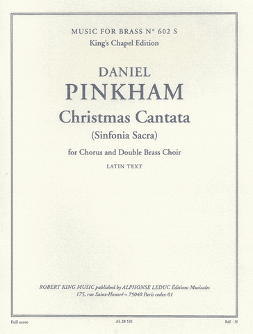 Pinkham - Christmas Cantata - Mixed Choir and Brass Choir