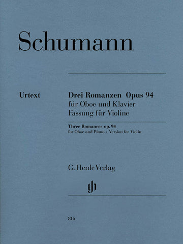 Schumann - Three Romances, Op. 94 - Violin (Oboe) and Piano