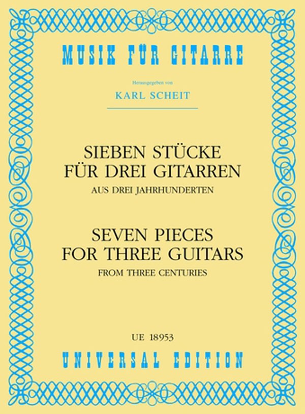 Various - 7 Pieces for 3 Guitars - Guitar Trio