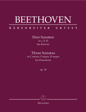 Beethoven - Three Sonatas, in C Minor, F Major, D Major - Piano