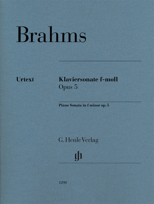 Brahms, ed. Eich – Piano Sonata in F Minor, Op. 5 – Piano