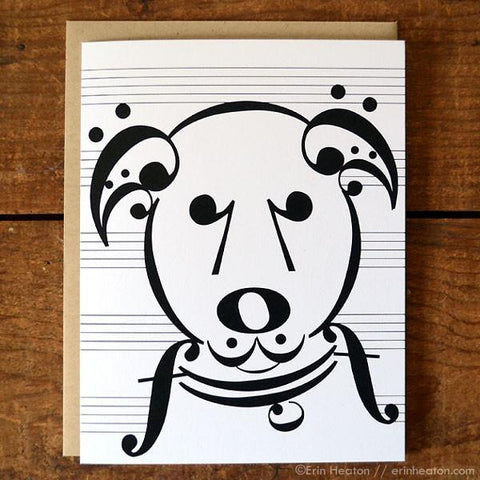 Uke Dog Birthday Card