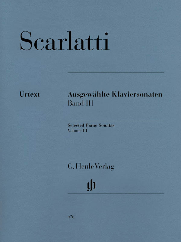 Scarlatti, ed. Johnsson – Selected Piano Sonatas, Vol. 3 – Piano