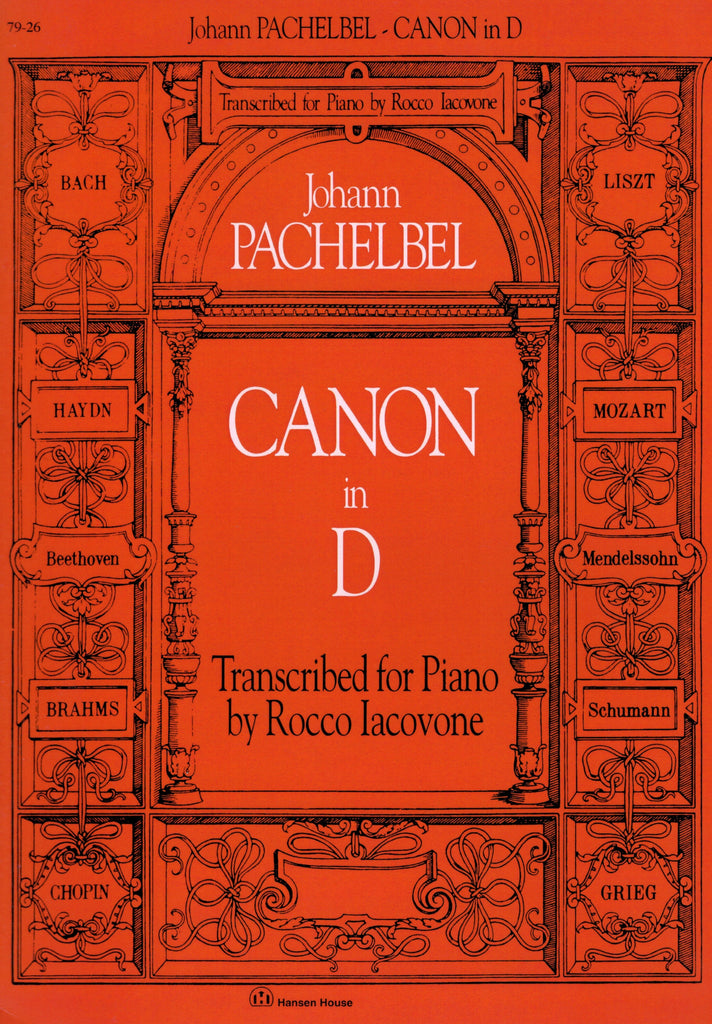 Pachelbel, arr. Iacovone – Canon in D – Piano