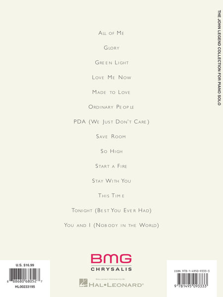 Legend - The John Legend Collection - Piano