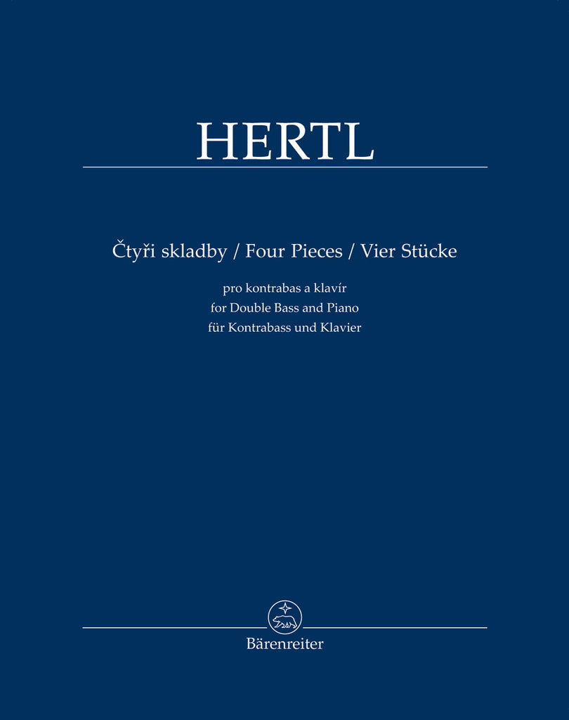 Hertl - Four Pieces for Double Bass and Piano - Bass and Piano