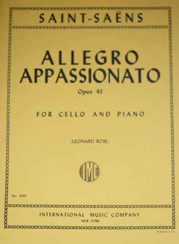 Saint-Saens - Allegro Appassionato, Op. 43 - Cello and Piano