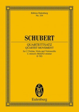 Schubert - Quartet Movement in C Minor, Op. posth (D.703) - Study Score
