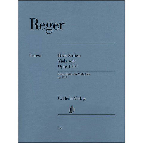 Reger, ed. Beyer - Three Suites for Viola Solo, Op. 131d - Viola Solo
