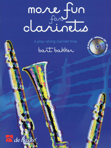 Bakker – More Fun for Clarinets (w/CD) – Clarinet Trio