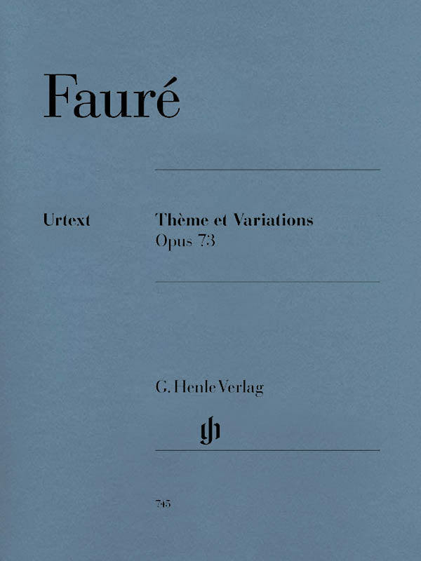 Faure, ed. Jost – Theme et Variations, Op.73 – Piano