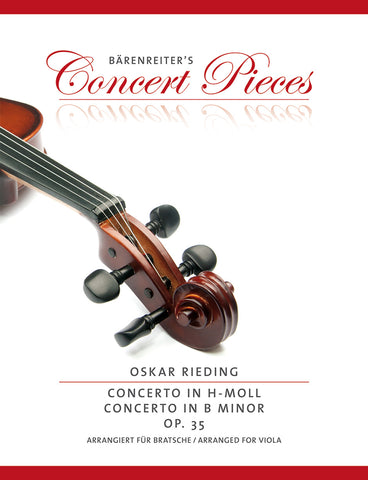 Rieding, arr. Sassmanhaus - Concerto in B (E) Minor, Op. 35 - Viola and Piano