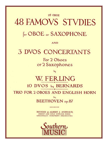 Ferling - 48 Famous Studies, etc. (1st oboe part) - Oboe or Saxophone