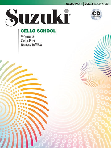 Suzuki – Suzuki Cello School, Vol. 2 (Revised) (w/CD) – Cello Method