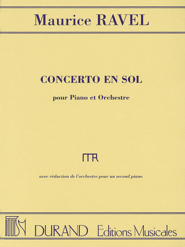 Ravel, tr. Garban - Concerto in G Major - Two-Piano Score