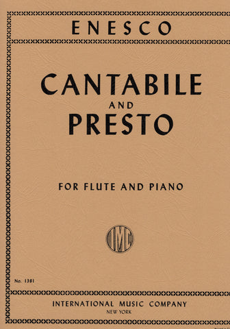 Enesco - Cantabile and Presto - Flute and Piano