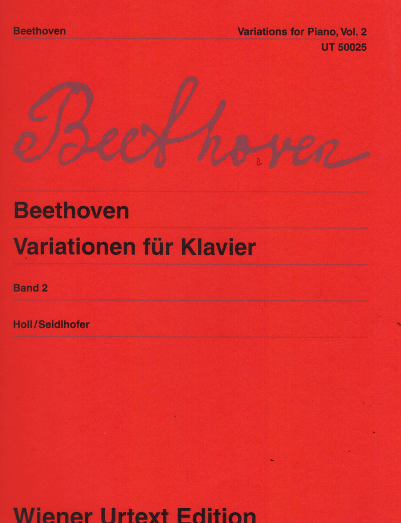 Beethoven, ed. Holl – Variations for Piano, Vol. 2 – Piano