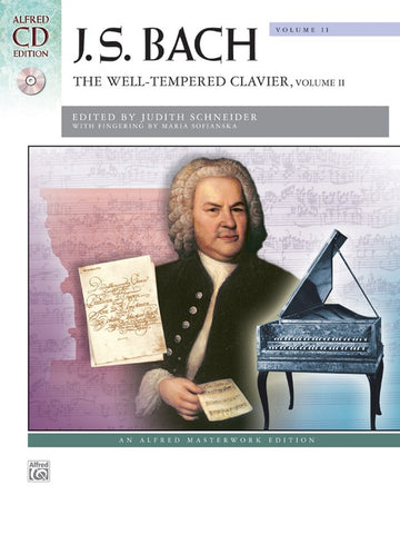 Bach, J.S. , ed. Schneider- The Well-Tempered Clavier, Volume II (With CD)- Piano Solo