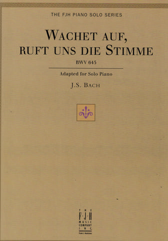 Bach, arr. McLean – Wachet Auf, Ruft uns die Stimme, BWV 645 – Piano