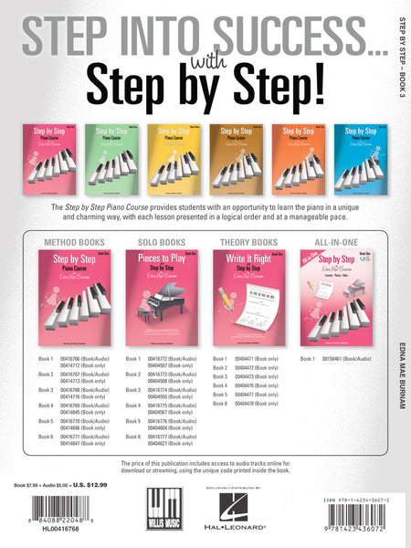Burnam – Step by Step Piano Course, Bk. 3 – Piano Method