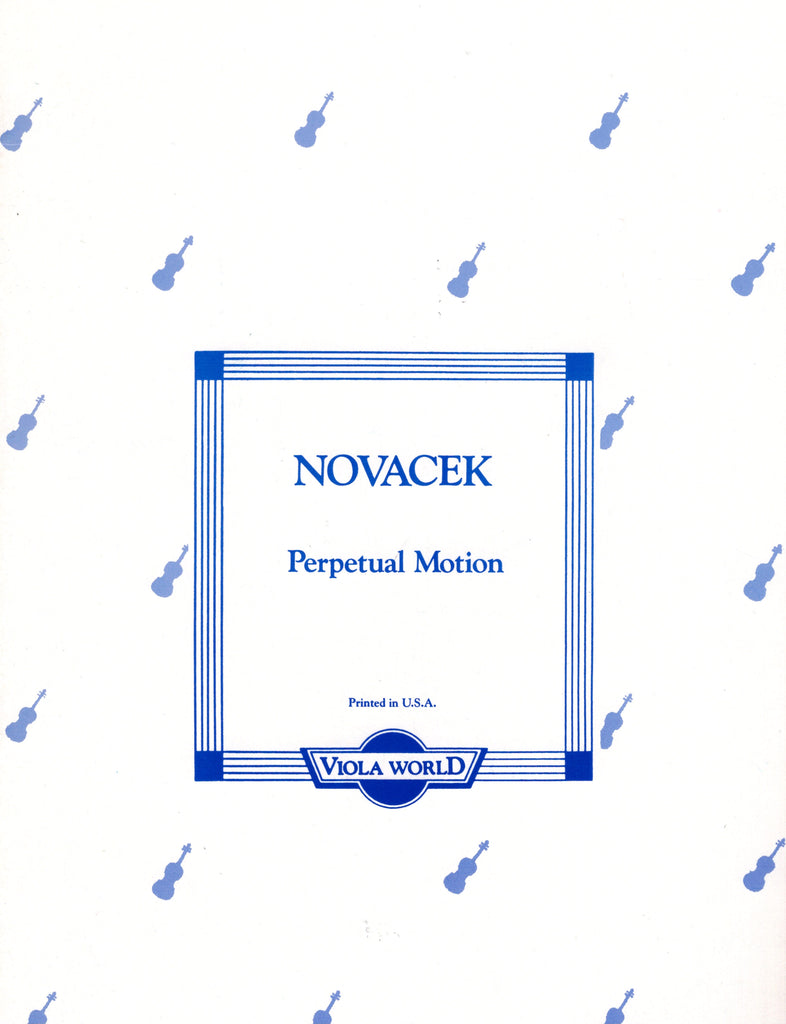 Novacek, tr. Arnold - Perpetual Motion - Viola and Piano