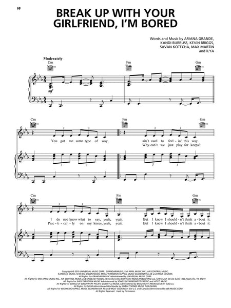 Grande - Thank U, Next - Piano, Vocal, Guitar