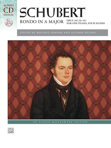 Schubert - Rondo in A Major, Op. 107 (w/CD) - Piano, 4 Hands