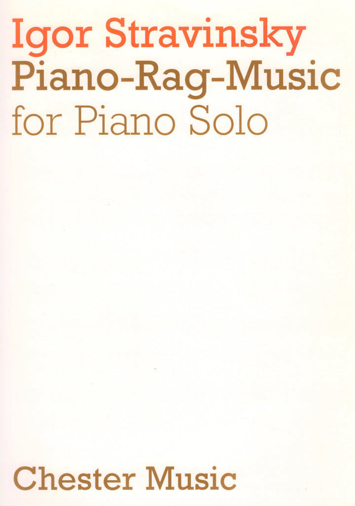 Stravinsky – Piano Rag Music – Piano