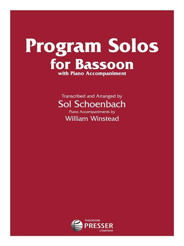 Schoenbach and Winstead, arrs. – Program Solos – Bassoon