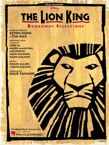 John and Rice – The Lion King: The Musical – Vocal Selection