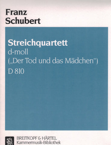 Schubert - "Death and the Maiden" String Quartet in D Minor, D. 810 - 2 Violins, Viola, and Cello