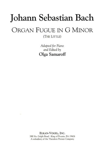 Bach, arr. Samaroff – Organ Fugue in G Minor (The Little) – Piano