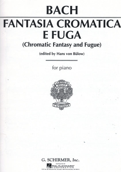 Bach – Chromatic Fantasy and Fugue – Piano