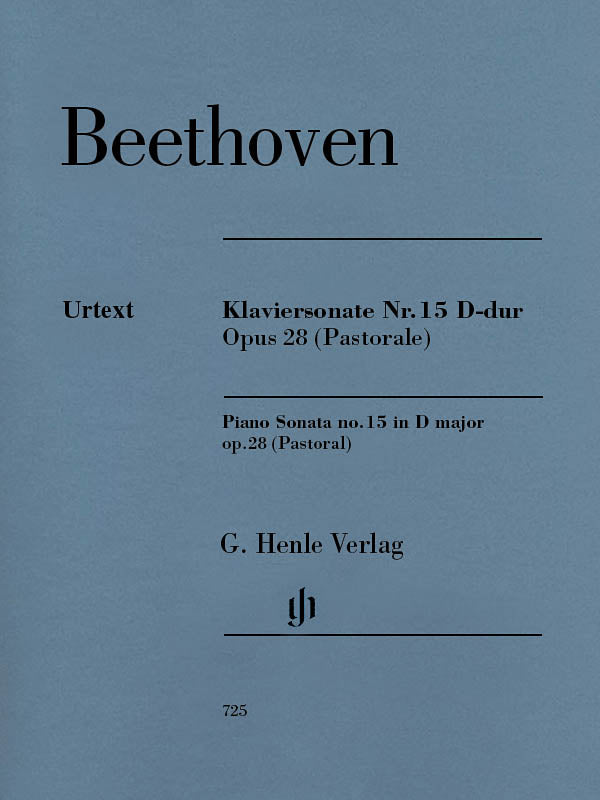 Beethoven, eds. Gertsch and Perahia – Piano Sonata No. 15 in D Major, Op. 28 (Pastoral) – Piano