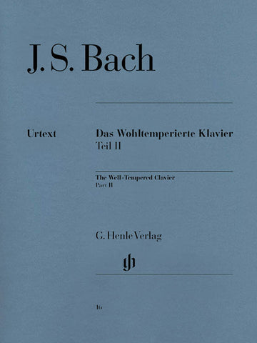 Bach, ed. Heinemann – The Well-Tempered Clavier Part II, BWV 870-893 (w/ fingerings) – Piano
