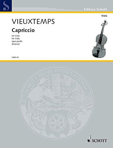Vieuxtemps, ed. Druner - Capriccio - Viola Solo
