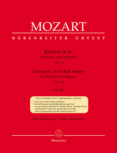 Mozart - Concerto No. 3 in Eb Major, K. 447 - Horn and Piano