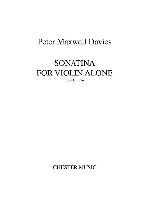 Davies - Sonatina - Violin Solo