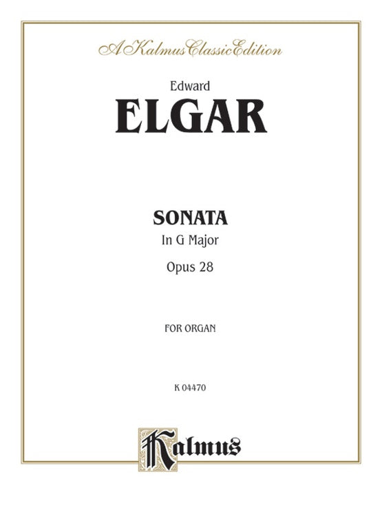 Elgar – Sonata in G, Op. 28 – Piano