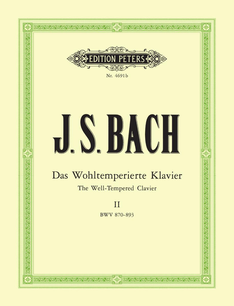 Bach – The Well-Tempered Clavier Vol. 2, BWV 870-893 – Piano