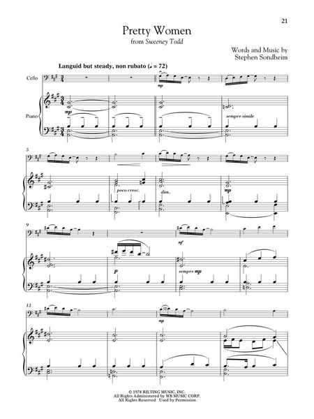 Various – Broadway Songs for Classical Players: 12 Famous Melodies from the Stage – Cello and Piano