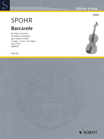 Spohr - Barcarole - Violin and Piano