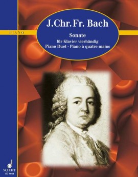 Bach, J.C.F. – Sonata in A Major – Piano, 4 Hands
