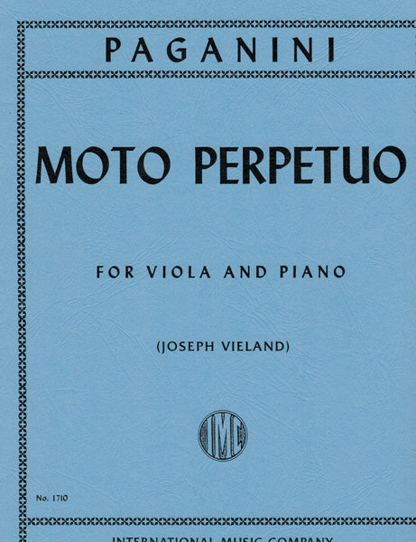 Paganini, tr. Vieland - Moto Perpetuo - Viola and Piano