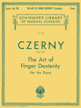 Czerny, ed. Vogrich - The Art of Finger Dexterity, Op. 740 : Complete - Piano Method